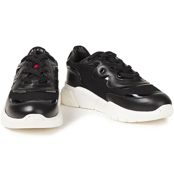 Love Moschino appliquéd leather and mesh sneakers size 41 - Picture 6 of 7